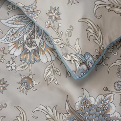 Pościele|inny Pościel bawełniana beżowa w kwiaty PERKAL 160x200 cm