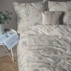 Pościele|inny Pościel bawełniana beżowa w kwiaty PERKAL 160x200 cm