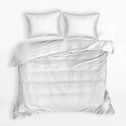 Pościele|Eurofirany Pościel bawełniana biała RETRO 220x200 cm