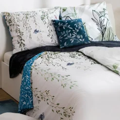 Pościele|Faro Pościel bawełniana biało-niebieska NEW TRENDY 160x200 cm