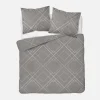 Pościele|inny Pościel bawełniana geometryczna, szara HOME SATIN 220x200 cm