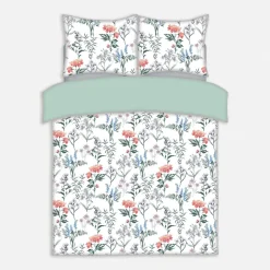 inny Pościel bawełniana kwiecisty ogród LINETTE 160x200 cm