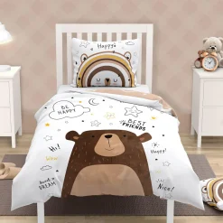 Dzieci Faro Pościel bawełniana LULULAND MISIEK 140x200 cm