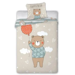 Pościel Dla Dzieci|Pościele|Faro Pościel bawełniana LULULAND MIŚ BALONIK 160x200 cm