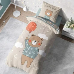 Pościel Dla Dzieci|Pościele|Faro Pościel bawełniana LULULAND MIŚ BALONIK 160x200 cm