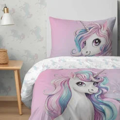 Pościel Dla Dzieci|Pościele|inny Pościel bawełniana młodzieżowa JEDNOROŻEC 140x200 cm