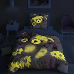 Pościel Dla Dzieci|Pościele|inny Pościel bawełniana PLUSZOWY MIŚ FLUO 140x200 cm