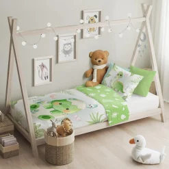 Pościel Dla Dzieci|Pościele|Faro Pościel bawełniana PRZYTULAKI DINO 100x135 cm