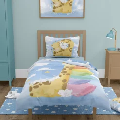 Dzieci Faro Pościel bawełniana PRZYTULAKI ŻYRAFA 100x135 cm