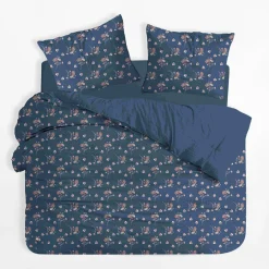 inny Pościel bawełniana w drobne róże BONSOIR 160x200 cm