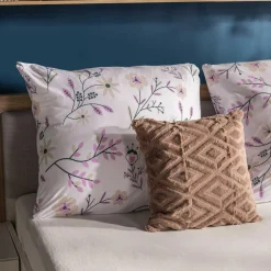 Pościele|Darymex Pościel bawełniana w fioletowe rośliny JERSEYLOVE 160x200 cm