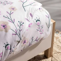 Pościele|Darymex Pościel bawełniana w fioletowe rośliny JERSEYLOVE 220x200 cm