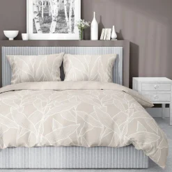 Pościele|inny Pościel bawełniana w liście różowa HOME SATIN 160x200 cm