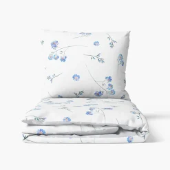 Pościele|Faro Pościel bawełniana w niezapominajki COTTAGE HOME 140x200 cm