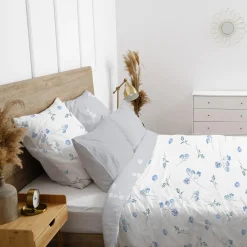 Pościele|Faro Pościel bawełniana w niezapominajki COTTAGE HOME 160x200 cm