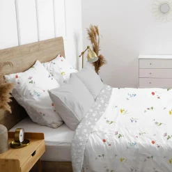 Faro Pościel bawełniana w polne kwiaty 160x200 cm