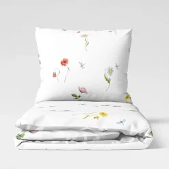 Faro Pościel bawełniana w polne kwiaty 220x200 cm