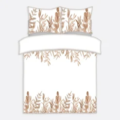 inny Pościel bawełniana w rustykalne liście LINETTE 220x200 cm