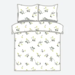 inny Pościel bawełniana w żółte kwiaty SO DREAMY 220x200 cm