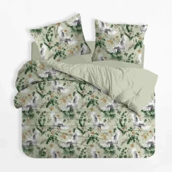 Pościel Dla Dzieci|Pościele|inny Pościel bawełniana w żurawie BONSOIR 160x200 cm