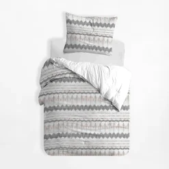 Dzieci inny Pościel bawełniana z geometrycznym motywem BOHOO 140x200 cm
