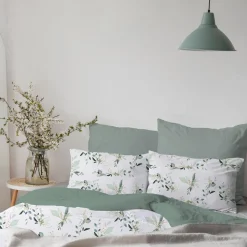 Pościele|Faro Pościel bawełniana z motywem roślinnym COTTAGE HOME 220x200 cm