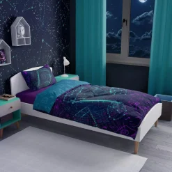 Pościel Dla Dzieci|Pościele|Faro Pościel młodzieżowa NUTY 3D FLUO 160x200 cm