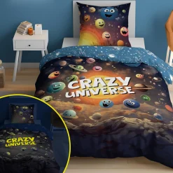 Dzieci inny Pościel świecąca w ciemności CRAZY FLUO 140x200 cm