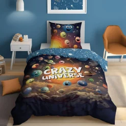 Pościel Dla Dzieci|Pościele|inny Pościel świecąca w ciemności CRAZY FLUO 160x200 cm