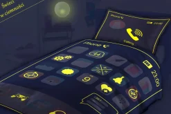 Dzieci Faro Pościel świecąca w ciemności SMARTPHONE FLUO 160x200 cm