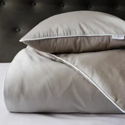 Pościel z makosatyny beżowa PURE 140x200 cm