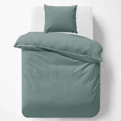Pościel z makosatyny miętowa PURE 140x200 cm