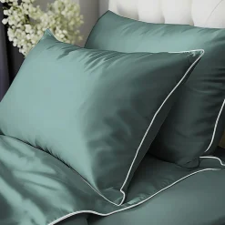 Pościele| Pościel z makosatyny miętowa PURE 220x200 cm