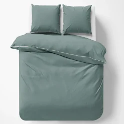Pościele| Pościel z makosatyny miętowa PURE 160x200 cm