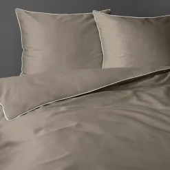 Pościele| Pościel z makosatyny taupe PURE 160x200 cm