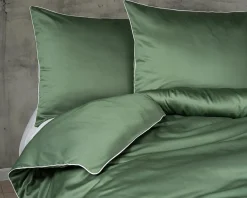 Pościel z makosatyny zielona PURE 220x200 cm