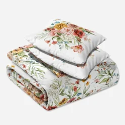Faro Pościel z satyny bawełnianej polne kwiaty NOBILE 160x200 cm