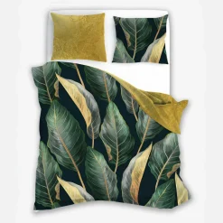 Pościele|Faro Pościel z satyny bawełnianej liście strelicji NOBILE 220x200 cm
