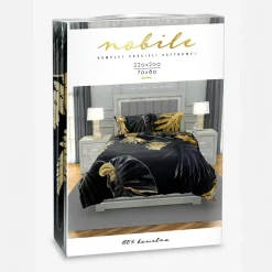 Pościele|Faro Pościel z satyny bawełnianej w liście NOBILE 220x200 cm