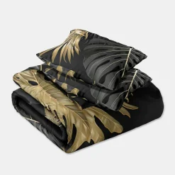 Faro Pościel z satyny bawełnianej w liście NOBILE 140x200 cm