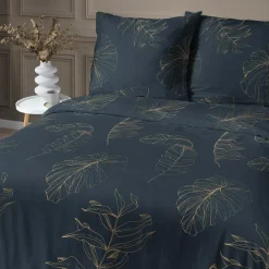 Pościele|inny Pościel z satyny bawełnianej w liście HOME SATIN 160x200 cm