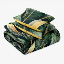 Faro Pościel z satyny bawełnianej liście strelicji NOBILE 160x200 cm