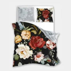 Faro Pościel z satyny bawełnianej w kwiaty NOBILE 160x200 cm