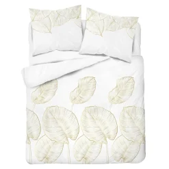 Pościele| Pościel z satyny bawełnianej w liście HOME SATIN 160x200 cm