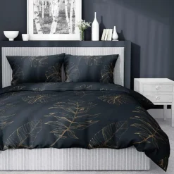 inny Pościel z satyny bawełnianej w liście HOME SATIN 220x200 cm