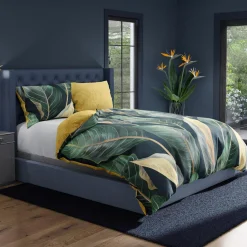Faro Pościel z satyny bawełnianej liście strelicji NOBILE 140x200 cm