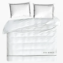 Pościele|EVA MINGE Pościel z satyny bawełnianej biała 220x200 cm