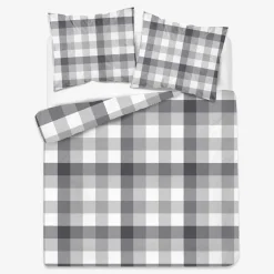 inny Pościel z satyny bawełnianej w kratkę HOME SATIN 220x200 cm