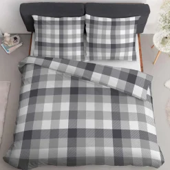 inny Pościel z satyny bawełnianej w kratkę HOME SATIN 220x200 cm