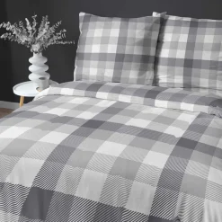 inny Pościel z satyny bawełnianej w kratkę HOME SATIN 220x200 cm